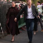 Duchess Meghan wore British designer clothes for Sussex events in Nottingham