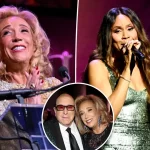 Denise Rich and Deborah Cox pay tribute to Clibe Davis at the Angel Ball