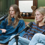 Kristen Bell and Justine Lupe on the Armchair Expert podcast