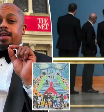 Artist David Sabastian Pranks Met by Illegally Hanging Paintings Criticizing the Met Gala 2 Artist David Sabastian Pranks Met by Illegally Hanging Artwork Criticizing the Met Gala