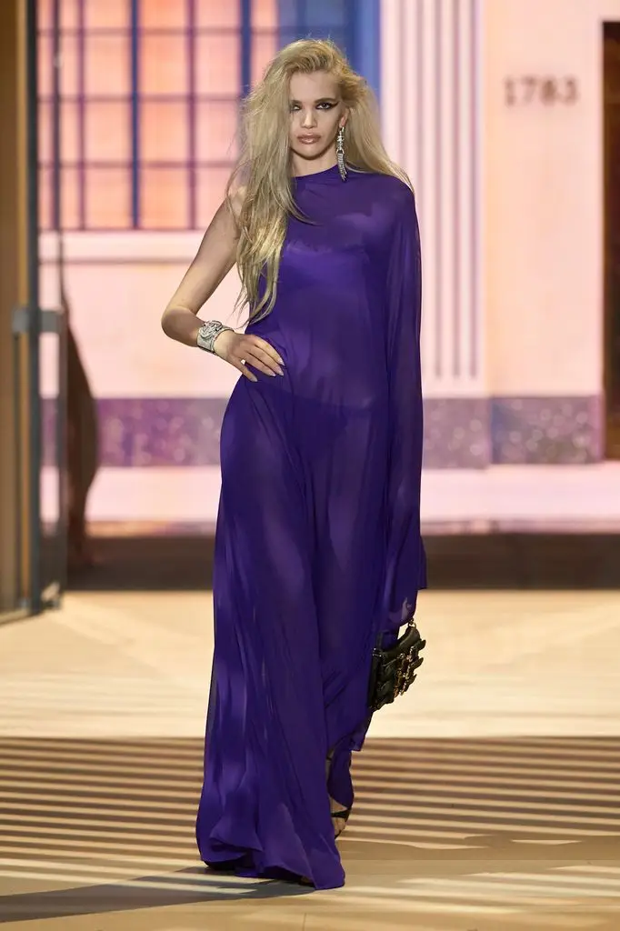 gucci dress in purple