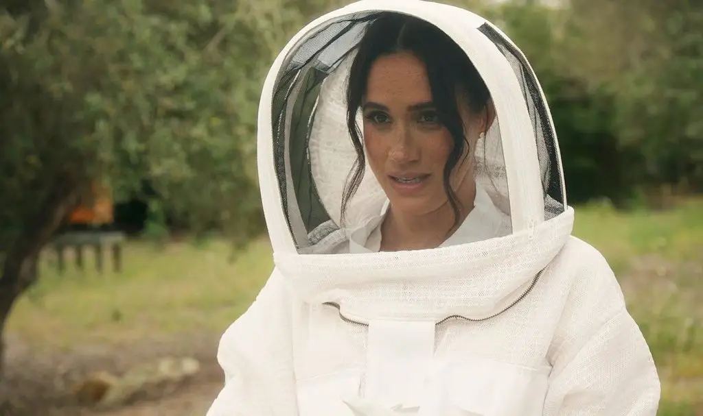 Meghan was seen beekeeping on her Netflix show