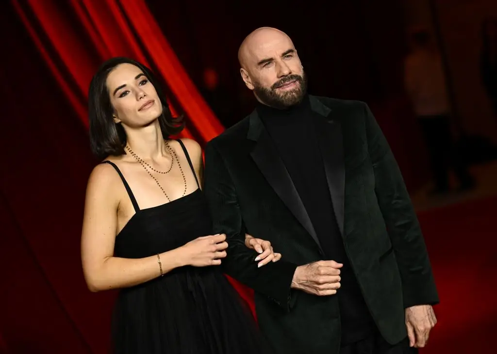 Ella Bleu Travolta, John Travolta at the Fourth Annual Academy Museum Gala held at the Academy Museum of Motion Pictures on October 19, 2024 in Los Angeles, California. 