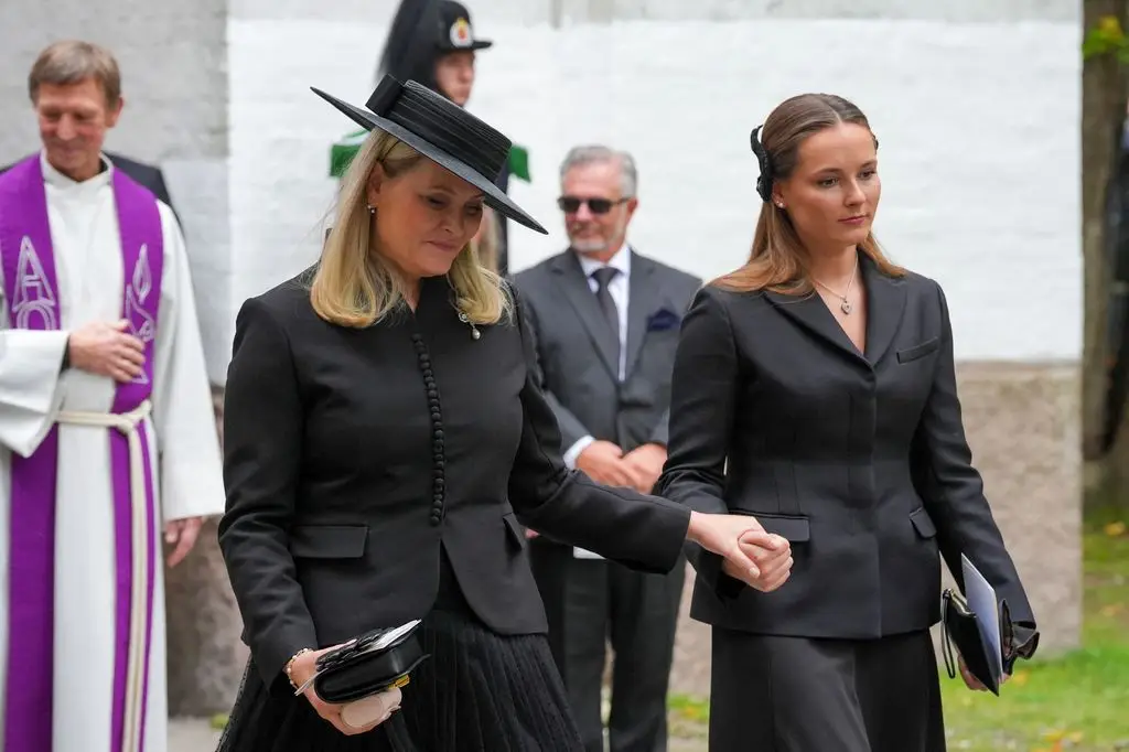 Norwegian Royal Courtroom makes vital announcement relating to Queen Mette-Marit's work 2 Mette-Marit at the funeral of Princess Astrid on September 23, 2026