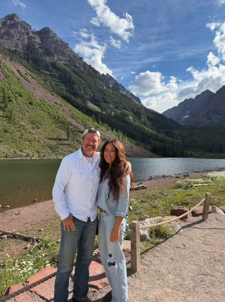 Photo from a video shared by Joanna Gaines in August 2026 with her husband Chip Gaines near their home in Colorado
