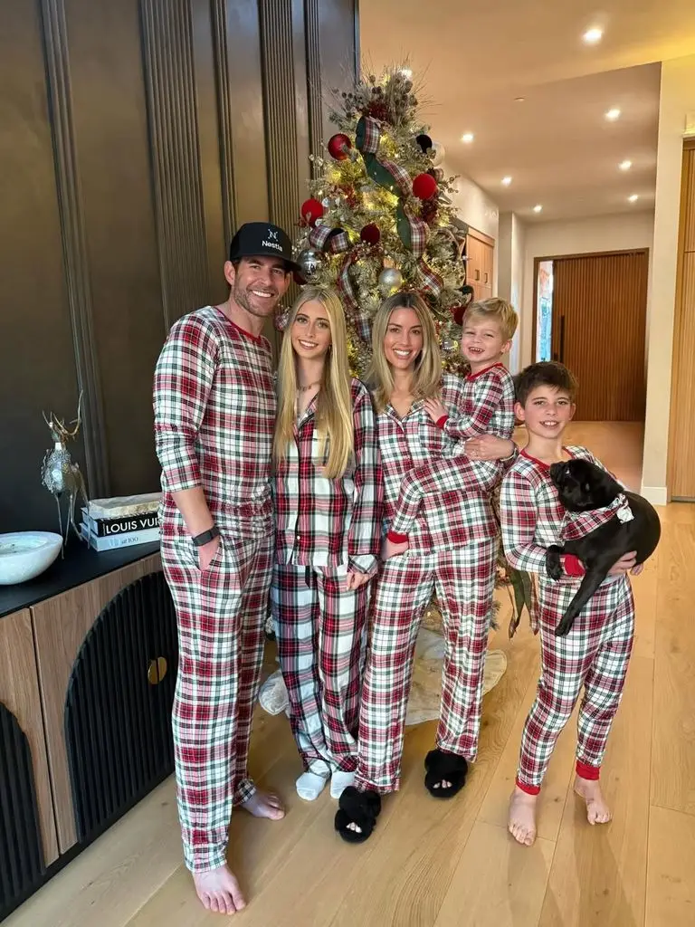 Tarek El Moussa family wears matching Christmas pajamas