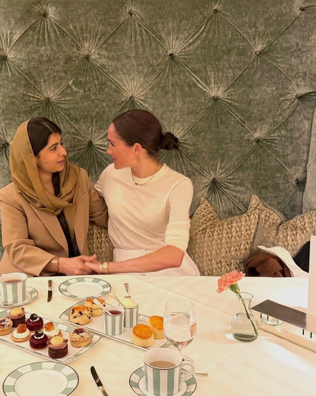 Proceeds from Duchess Meghan's As Ever will go to the Malala Fund for Worldwide Day of the Woman. 1 malala meghan 2